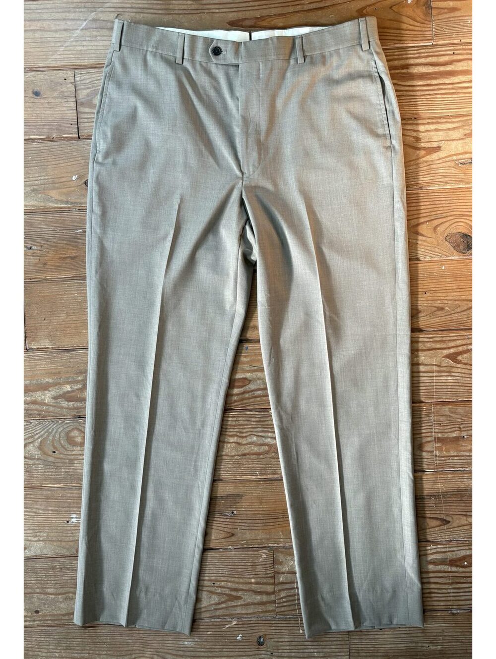 Brooks Brothers Country Club Men’s 38W Wool Dress Pants Tan Beige 31” Inseam